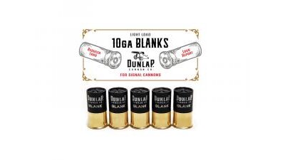 Dunlap Cannon Co. tones down 10 gauge blanks for noise-sensitive events